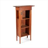 ENGLISH SCHOOL ARTS & CRAFTS 'CAMBRIDGE UNIVERSITY' OAK BOOKCASE, CIRCA 1910