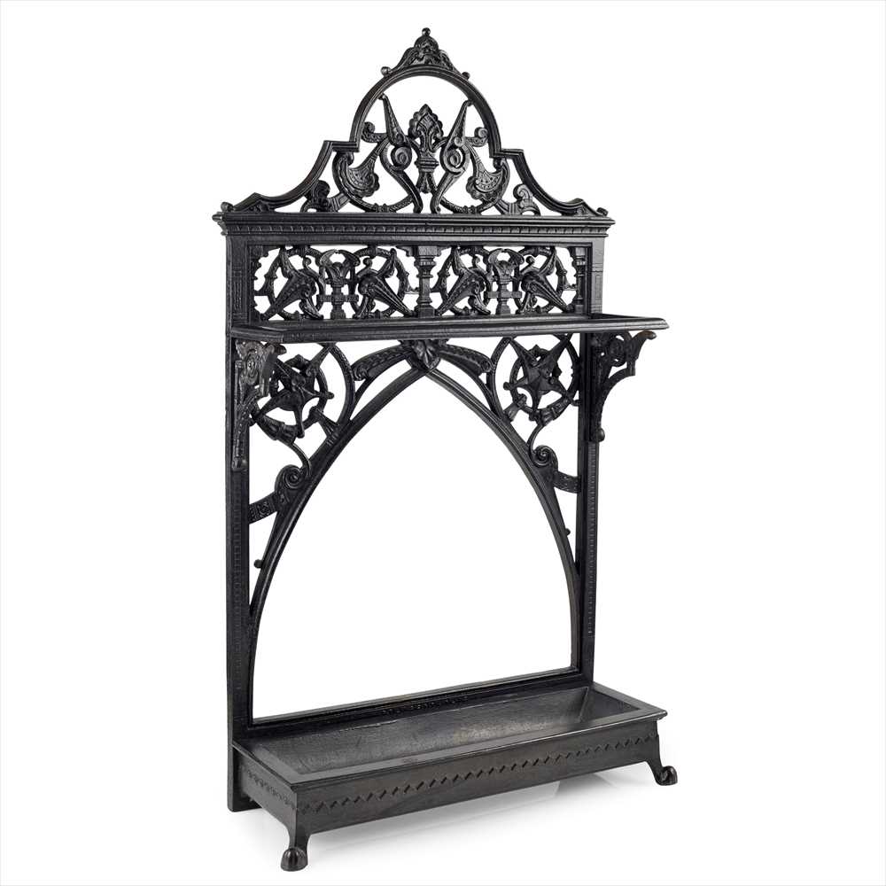 CHRISTOPHER DRESSER (1834-1904) FOR THE COALBROOKDALE COMPANY CAST IRON UMBRELLA STAND, CIRCA 1875 - Image 2 of 2