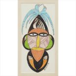 § SCOTTIE WILSON (1890-1972) BIRD AND FISH MASK