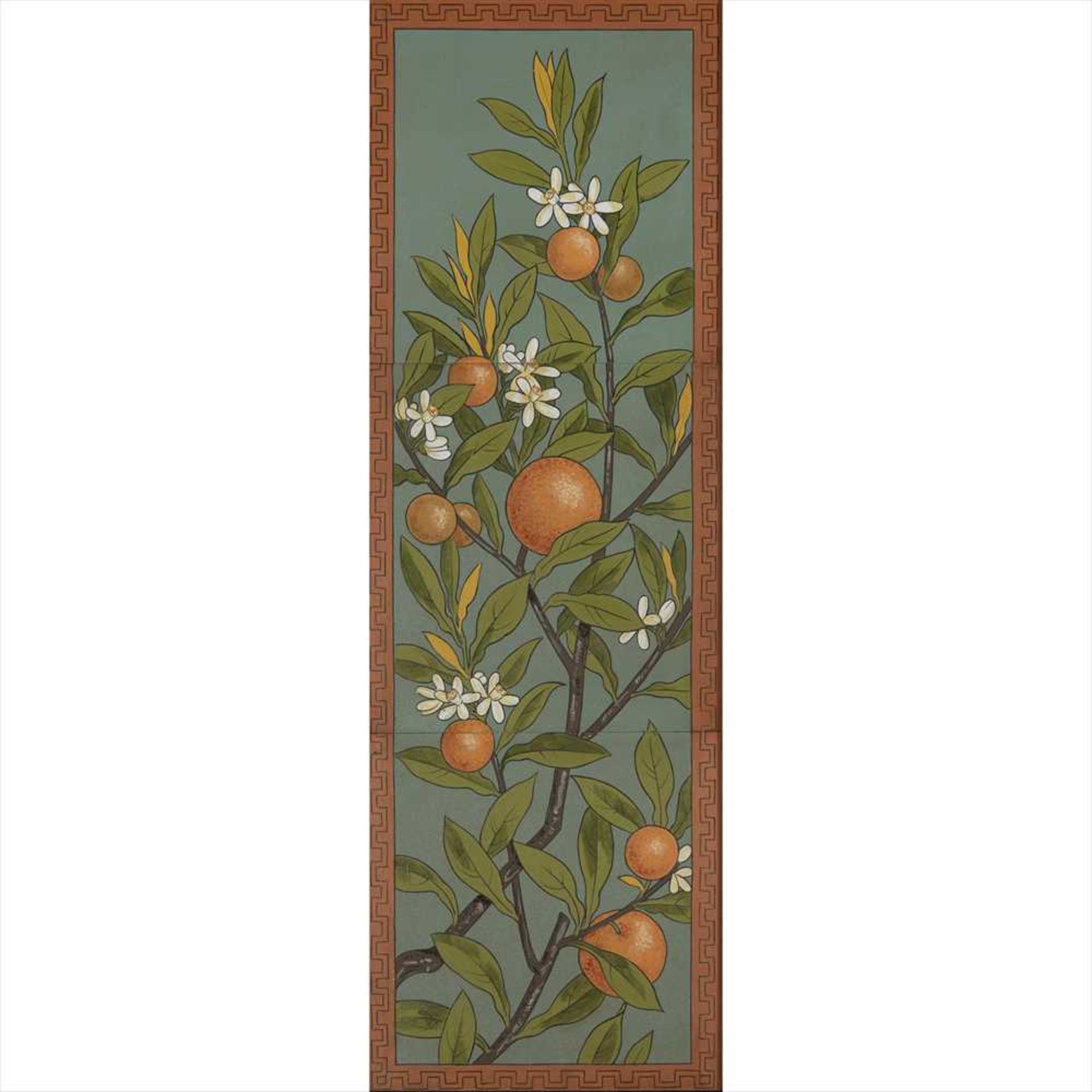 MINTON & CO. AESTHETIC MOVEMENT FRAMED TILE PANEL, CIRCA 1880 - Image 2 of 2