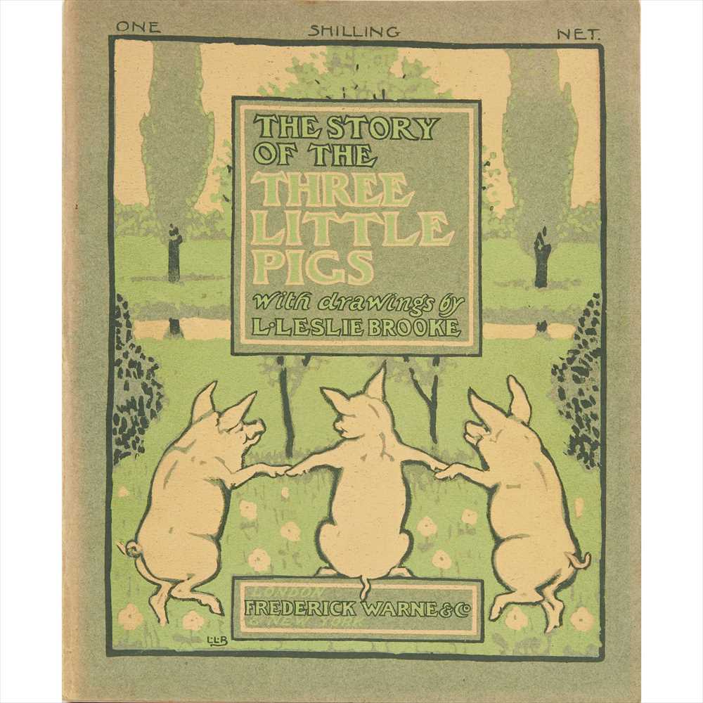 LEONARD LESLIE BROOKE (1862-1940) SET OF EIGHT ORIGINAL ILLUSTRATIONS FOR 'THE THREE LITTLE PIGS, - Image 17 of 19