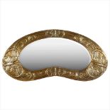 GLASGOW SCHOOL ARTS & CRAFTS BRASS MIRROR, CIRCA 1900