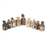 JOHANN MARESCH (1821-1914) AND OTHERS GROUP OF ANIMAL-FORM COVERED TOBACCO JARS, CIRCA 1900