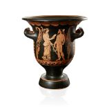 RED FIGURE BELL KRATER ATTRIBUTED TO PYTHON PAESTUM, C. 340-330 B.C.