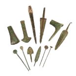 COLLECTION OF BRONZE AGE AND LATER BLADES AND IMPLEMENTS NEAR EAST TO WESTERN EUROPE, BRONZE AGE TO