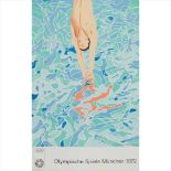 § DAVID HOCKNEY O.M., C.H., R.A. (BRITISH B.1937) OLYMPISCHE SPIELE MUNCHEN, 1972 (BAGGOTT 34)