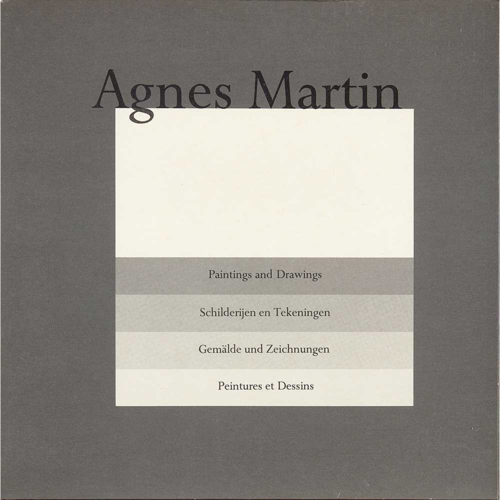 AGNES MARTIN (CANADIAN/AMERICAN 1912-2004) PAINTINGS & DRAWINGS 1974-1990 (SUITE OF 10)