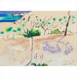 § DAVID MICHIE R.S.A., R.G.I., F.R.S.A (SCOTTISH 1928-2015) SPRINGTIME LANDSCAPE, IBIZA