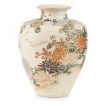 LARGE SATSUMA VASE MEIJI PERIOD