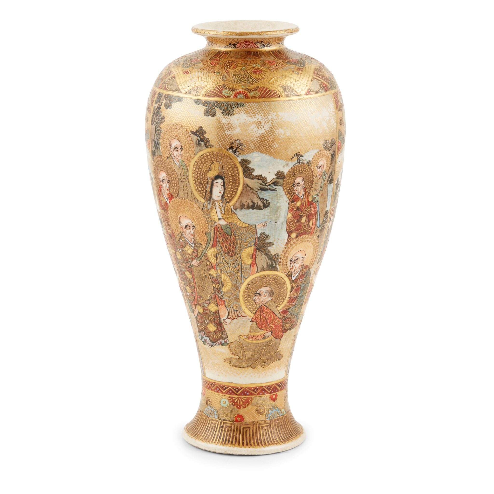 SATSUMA VASE MEIJI PERIOD