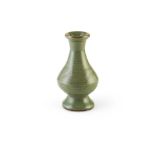 LONGQUAN CELADON-GLAZED 'HU' VASE MING DYNASTY