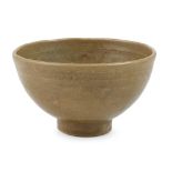 LONGQUAN CELADON MOULDED DEEP BOWL MING DYNASTY