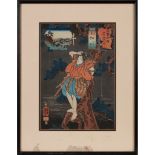 THREE JAPANESE WOODBLOCK PRINTS EDO PERIOD