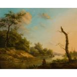 DUTCH SCHOOL (17TH/18TH CENTURY) RIVER LANDSCAPE WITH FISHERMEN