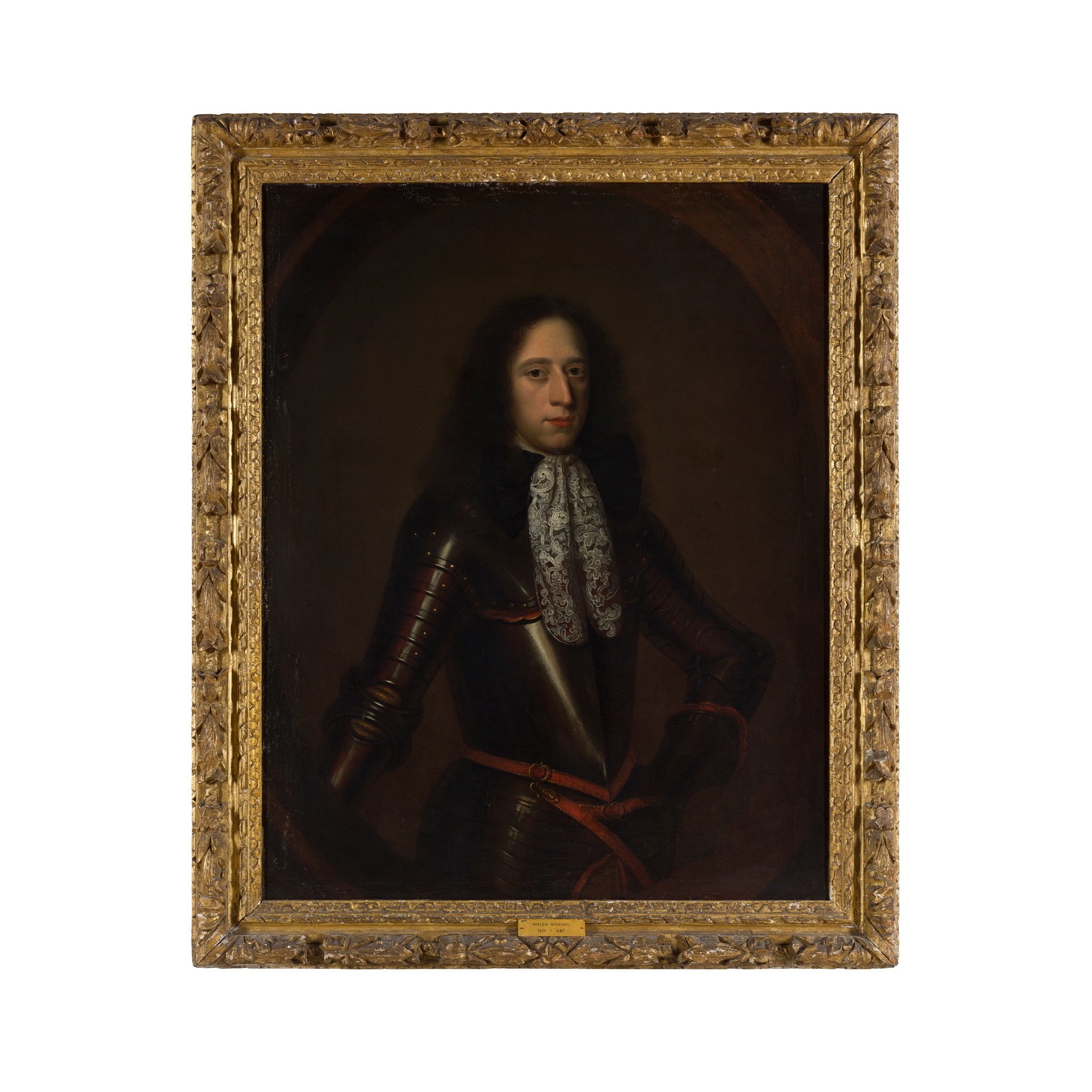 ATTRIBUTED TO WILLEM WISSING (DUTCH 1657 - 1687) PORTRAIT OF A NOBLEMAN IN ARMOUR - Image 2 of 2