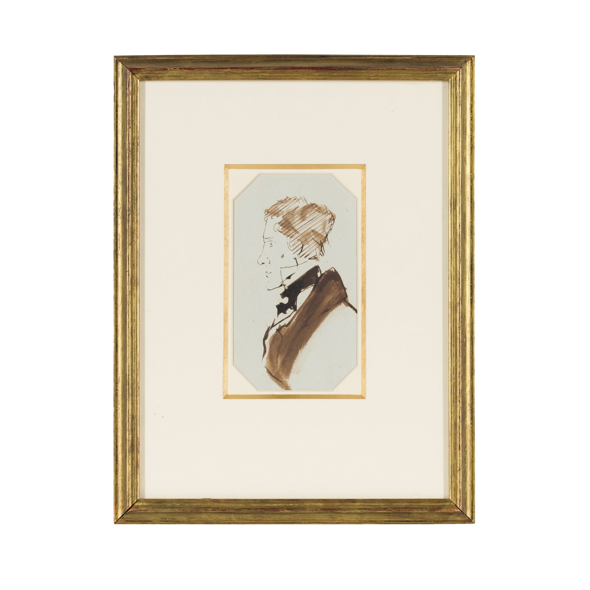 EDWIN LANDSEER (BRITISH 1802-1873) PORTRAIT OF GILBERT STUART NEWTON - Image 2 of 2