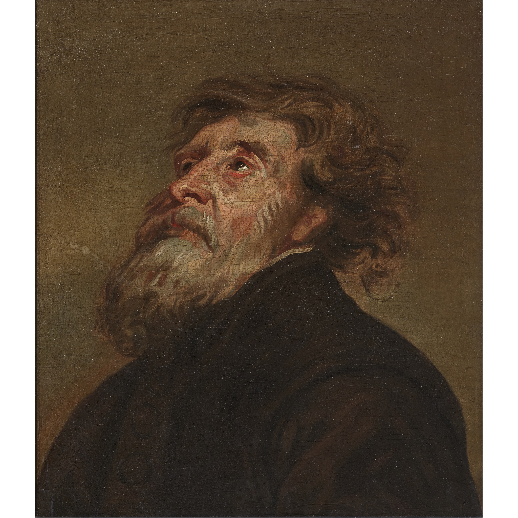 FLEMISH SCHOOL (17TH CENTURY) STUDY OF A MAN