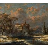 CARL GEORG KOSTER (GERMAN 1812-1893) WINTER LANDSCAPE