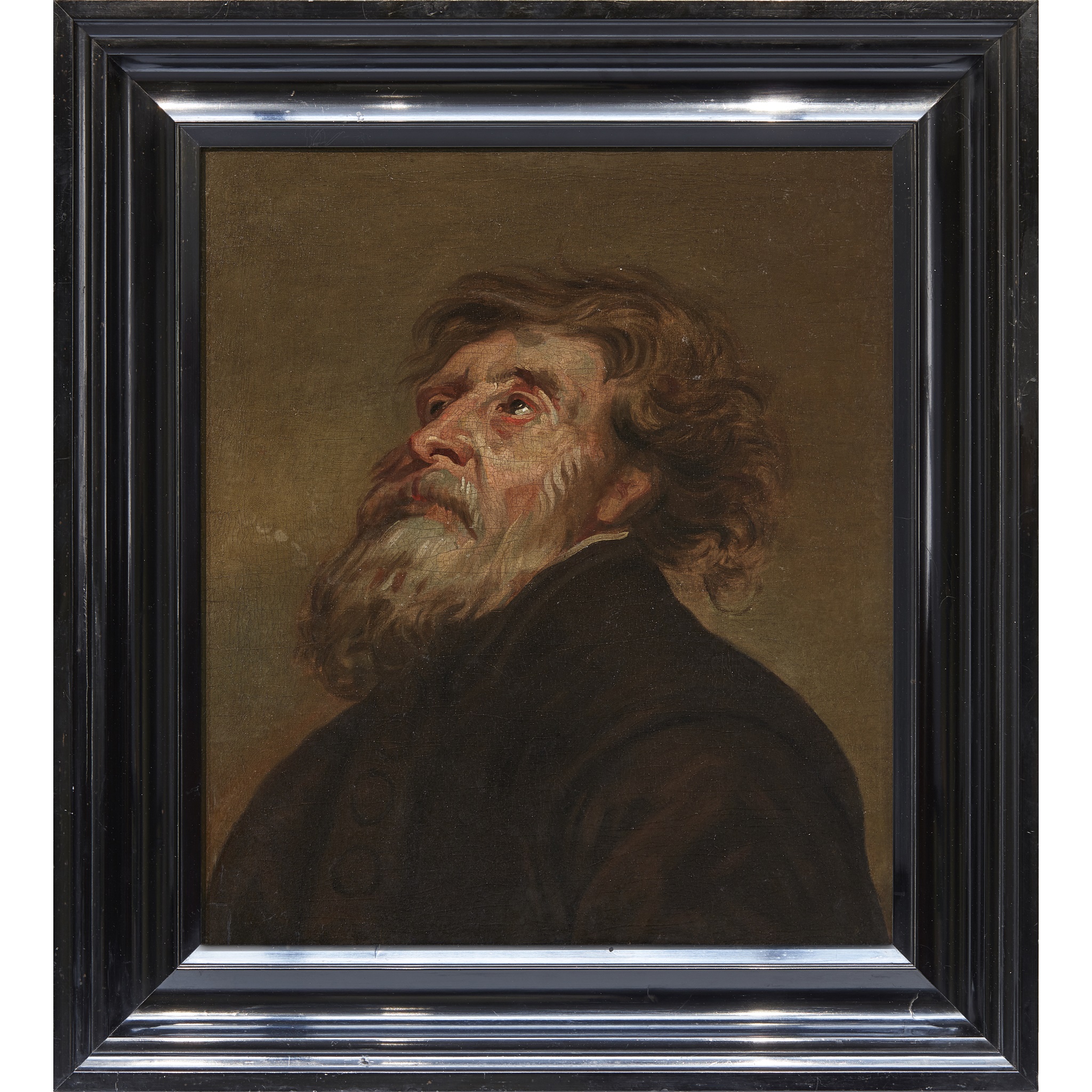 FLEMISH SCHOOL (17TH CENTURY) STUDY OF A MAN - Image 2 of 2