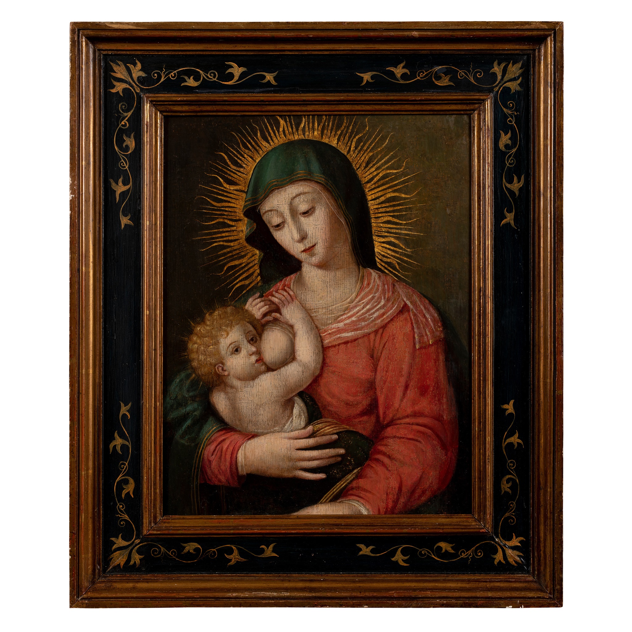 EUROPEAN SCHOOL (17TH/18TH CENTURY) MADONNA AND CHILD - Image 2 of 2