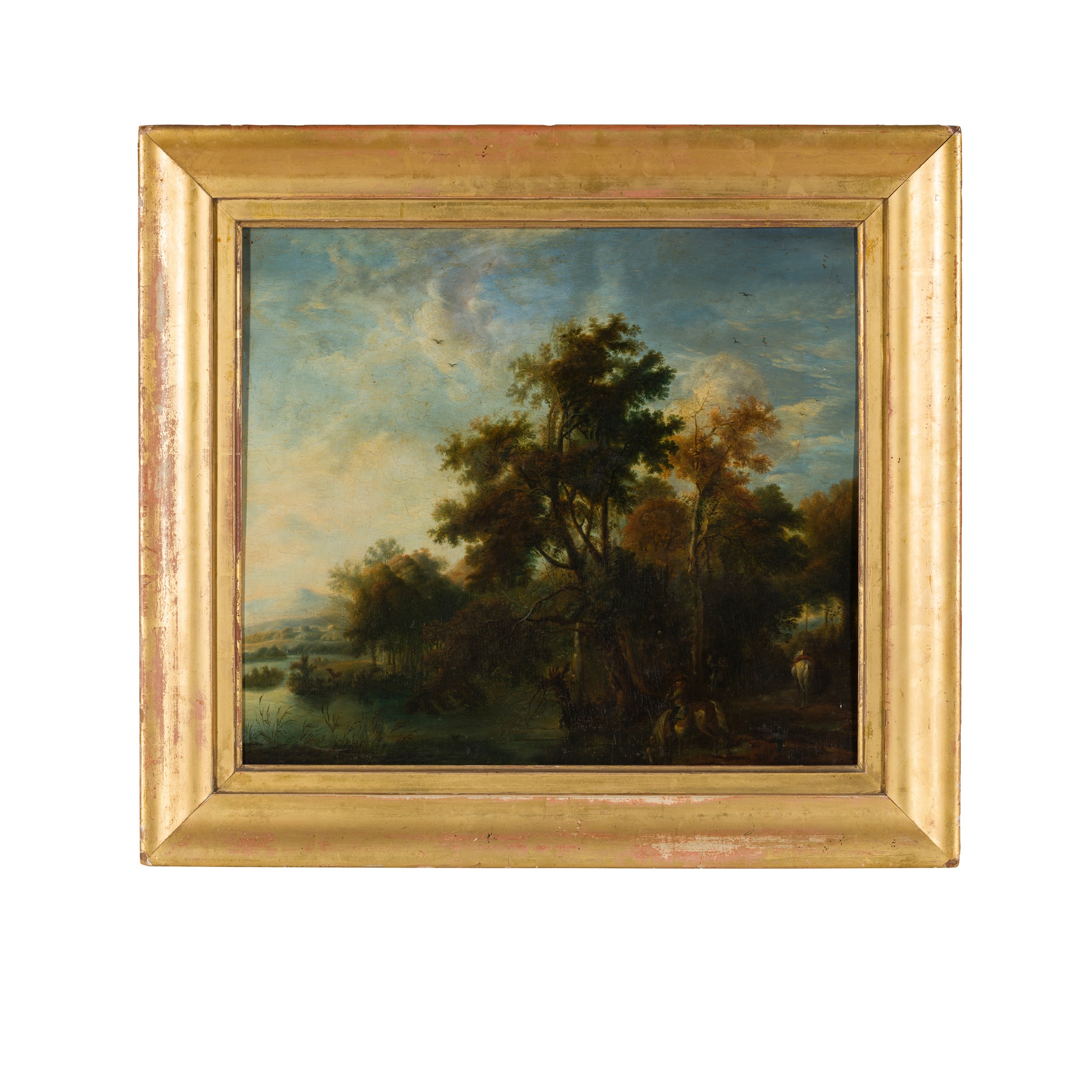 AFTER WOUVERMANS (DUTCH 18TH CENTURY) ITALIANATE LANDSCAPE - Image 2 of 2