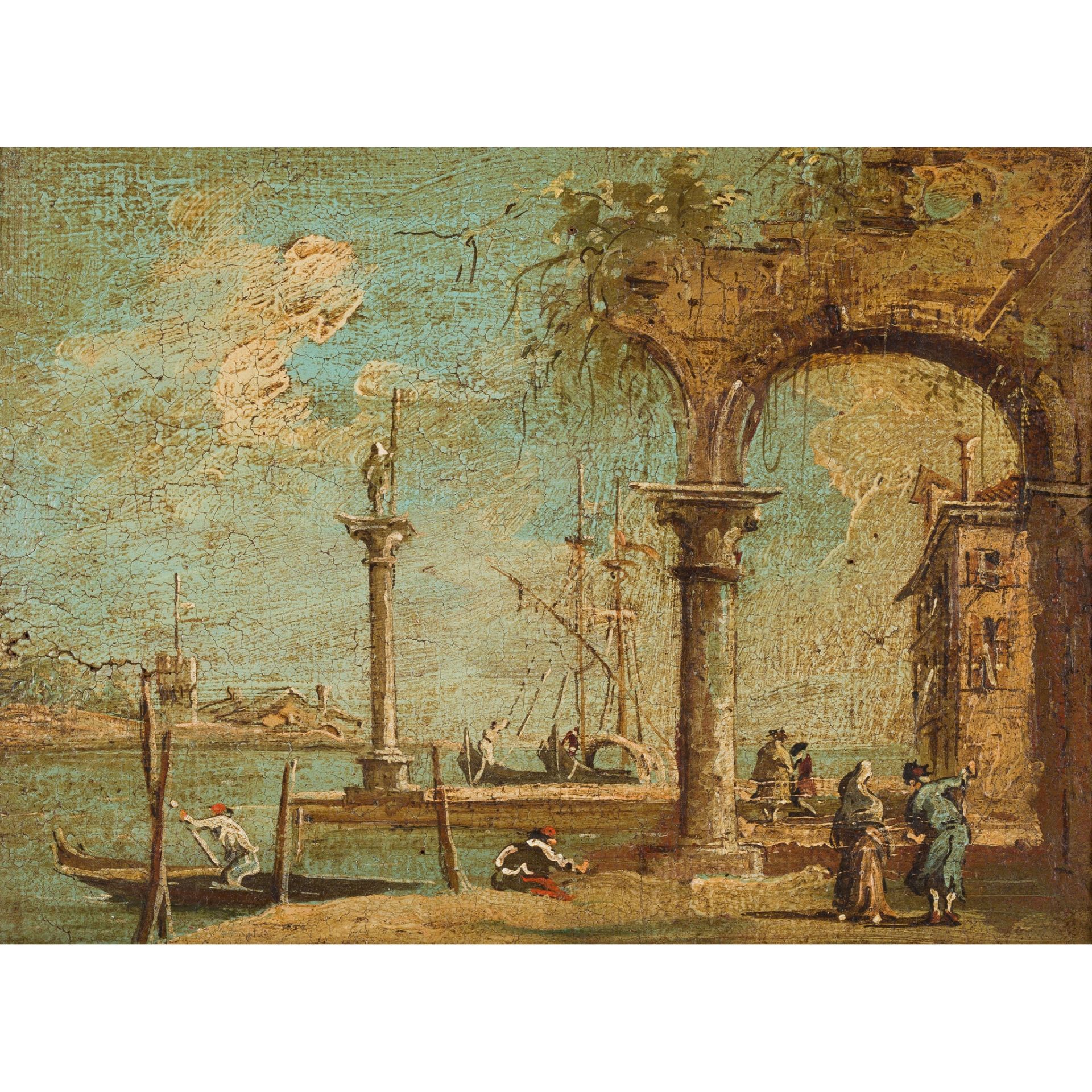 MANNER OF FRANCESCO GUARDI (ITALIAN 20TH CENTURY) CLASSICAL VIEWS OF VENICE - Image 2 of 9