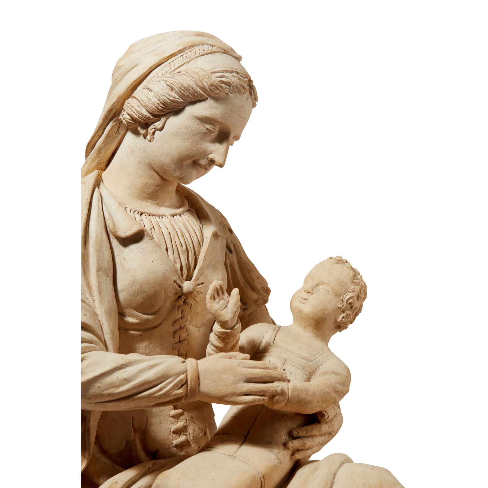 ATTRIBUTED TO GERVAIS I DELABARRE (FRENCH ACTIVE 1593 - 1647) VIRGIN AND CHILD, LE MANS 1ST HALF OF - Image 4 of 8