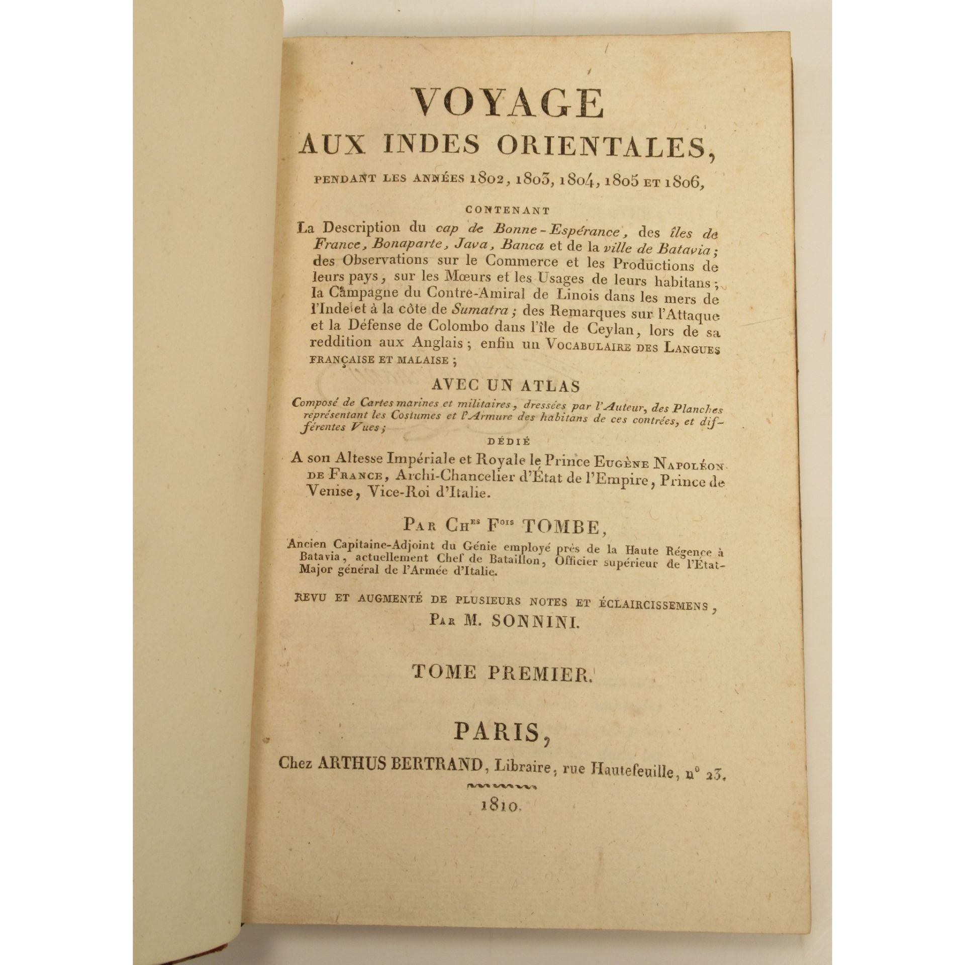 Tombe, Charles François Voyage aux Indes Orientales... - Image 2 of 3