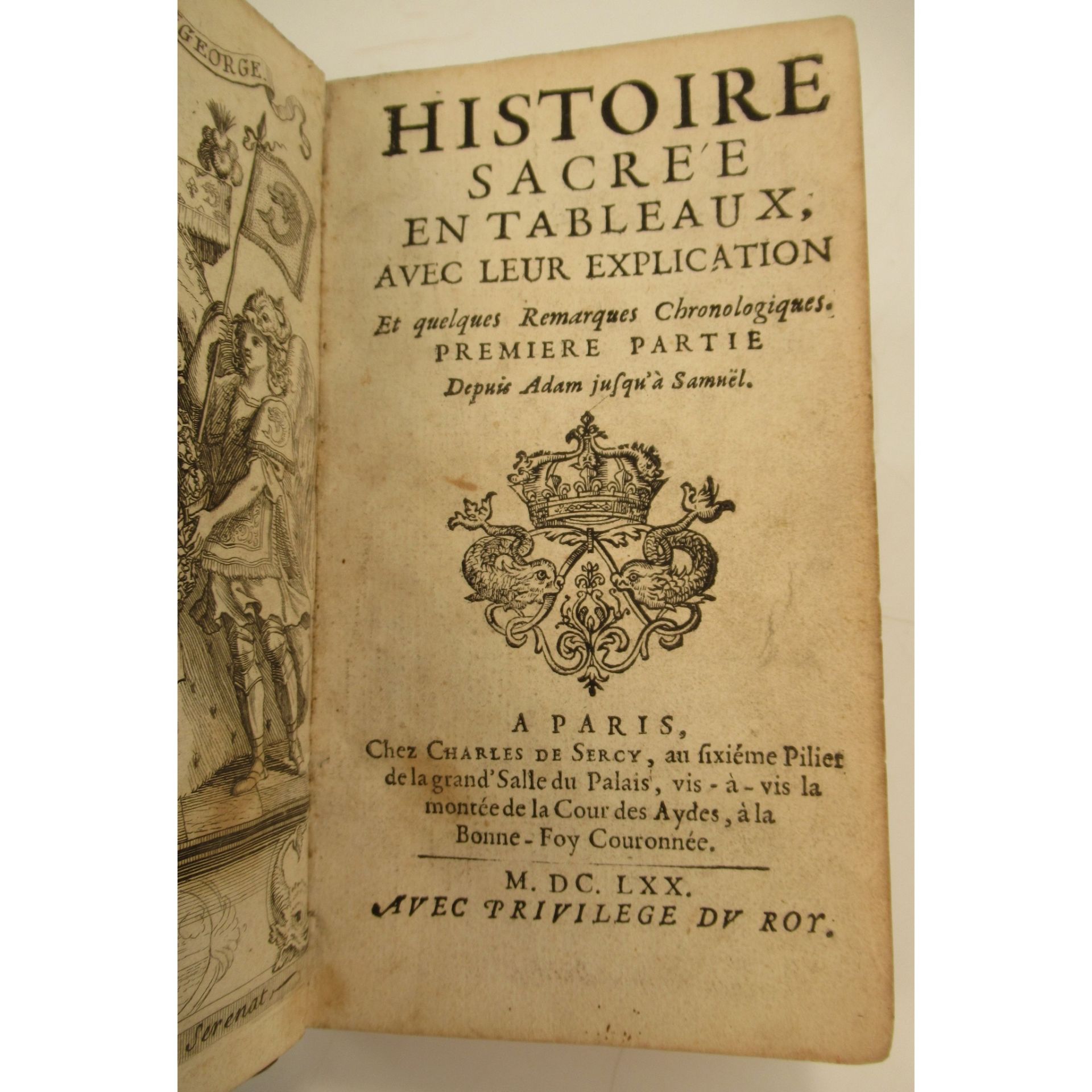 Brianville, Claude Oronce Fine de Histoire Sacrée en Tableaux - Image 3 of 4