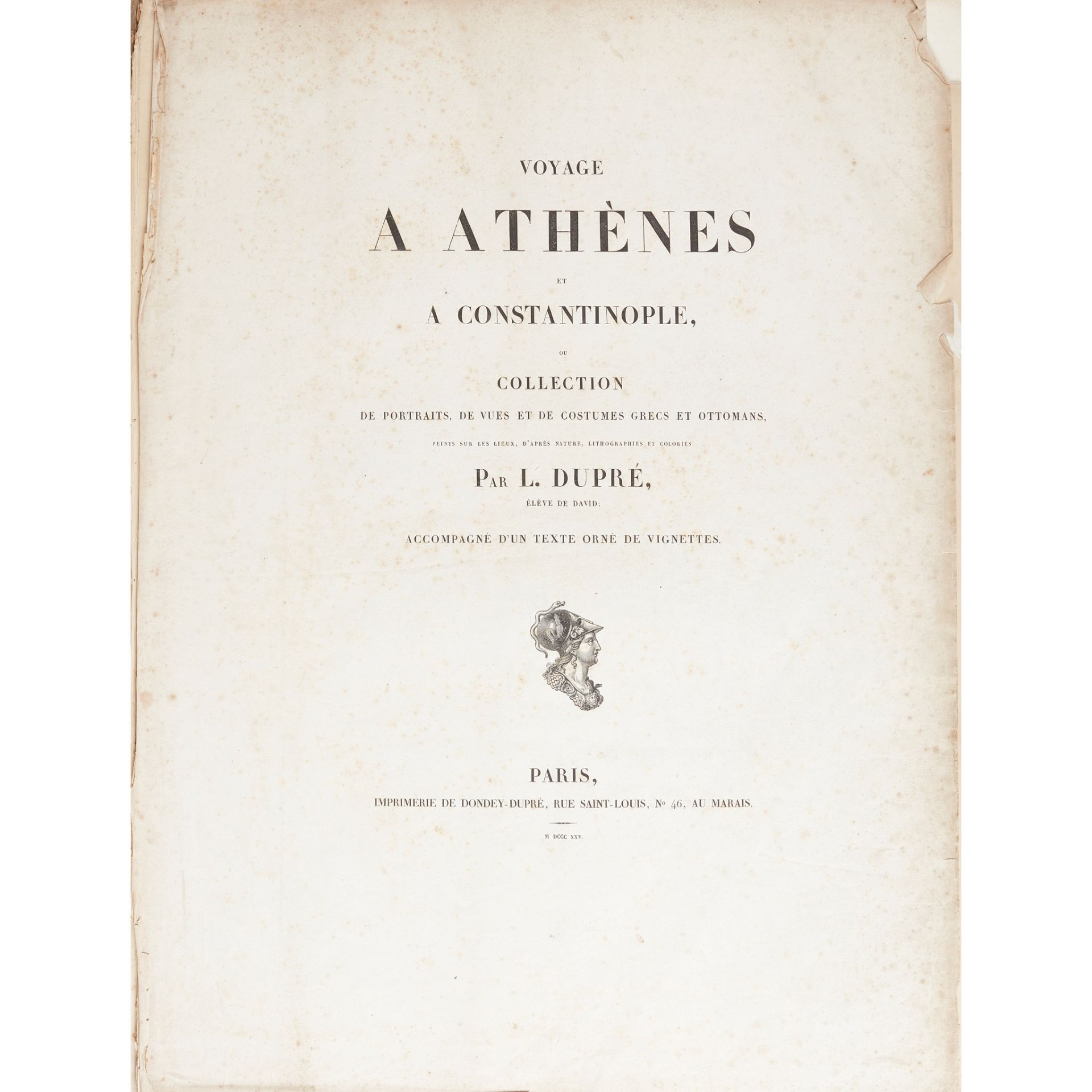 [Greece] - Dupré, Louis [Voyage A Athènes et A Constantinople] - Image 9 of 14