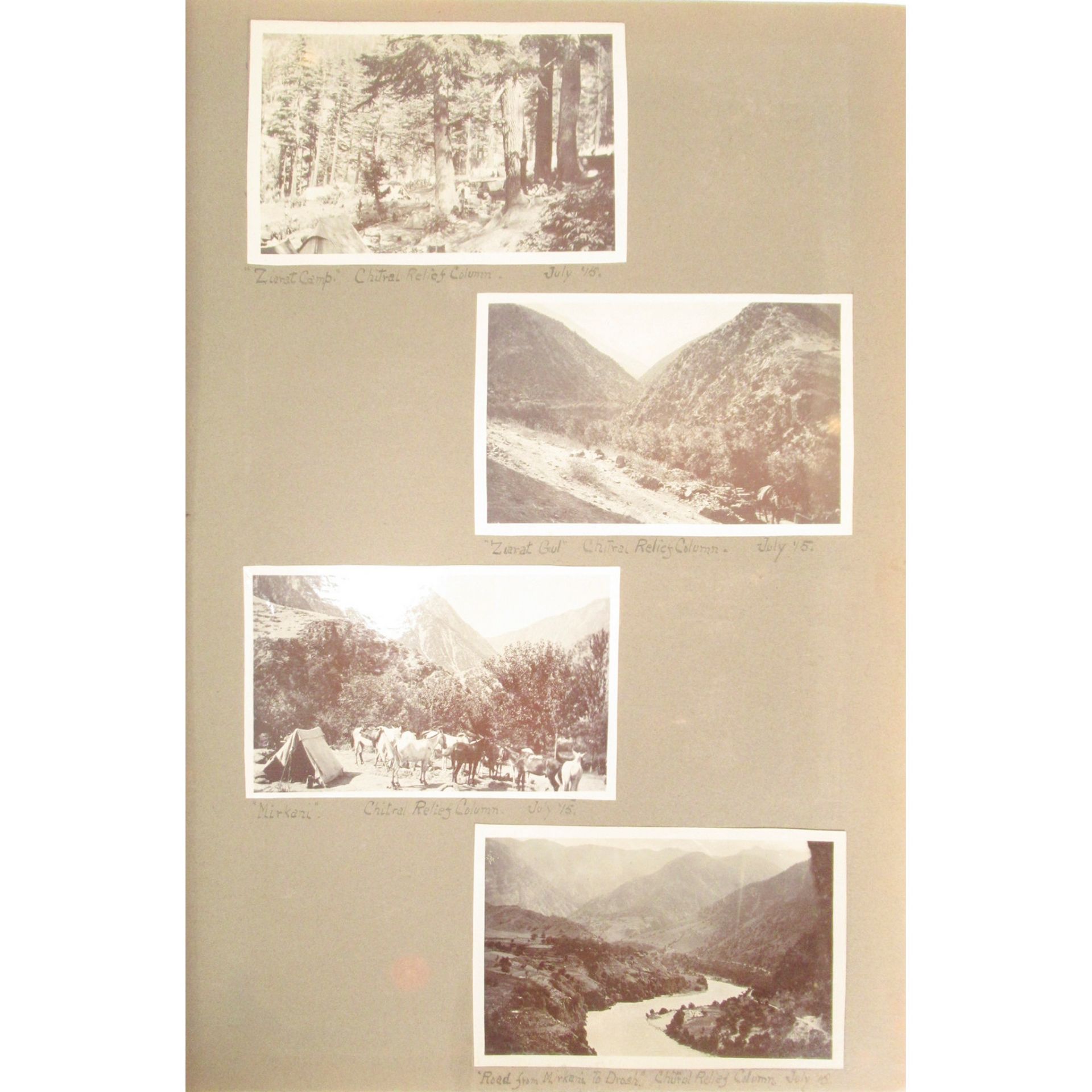 India / Pakistan: a photograph album 1915 - 1918 including many military subjects - Image 3 of 4