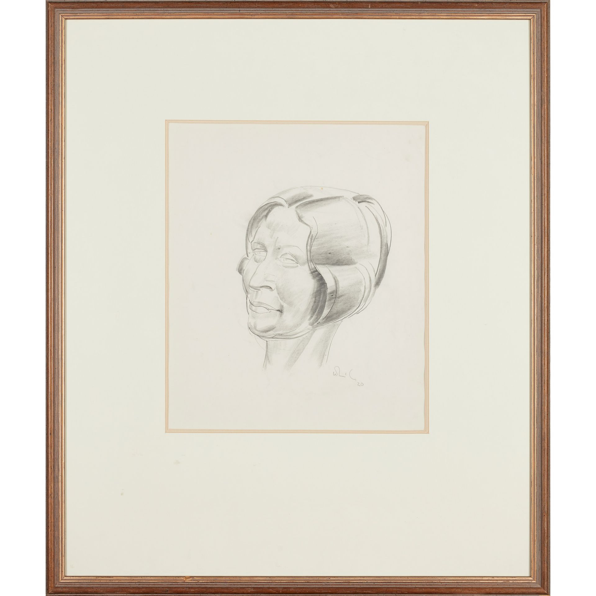 § WILLIAM MCCANCE (SCOTTISH 1894-1970) HEAD STUDY - LUCY - Image 2 of 3