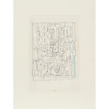 § EDUARDO PAOLOZZI K.B.E., R.A., H.R.S.A. (SCOTTISH 1924-2005) SKETCH WITH GREEN ELEMENTS