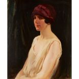 20TH CENTURY BRITISH SCHOOL PORTRAIT OF A WOMAN C.1920