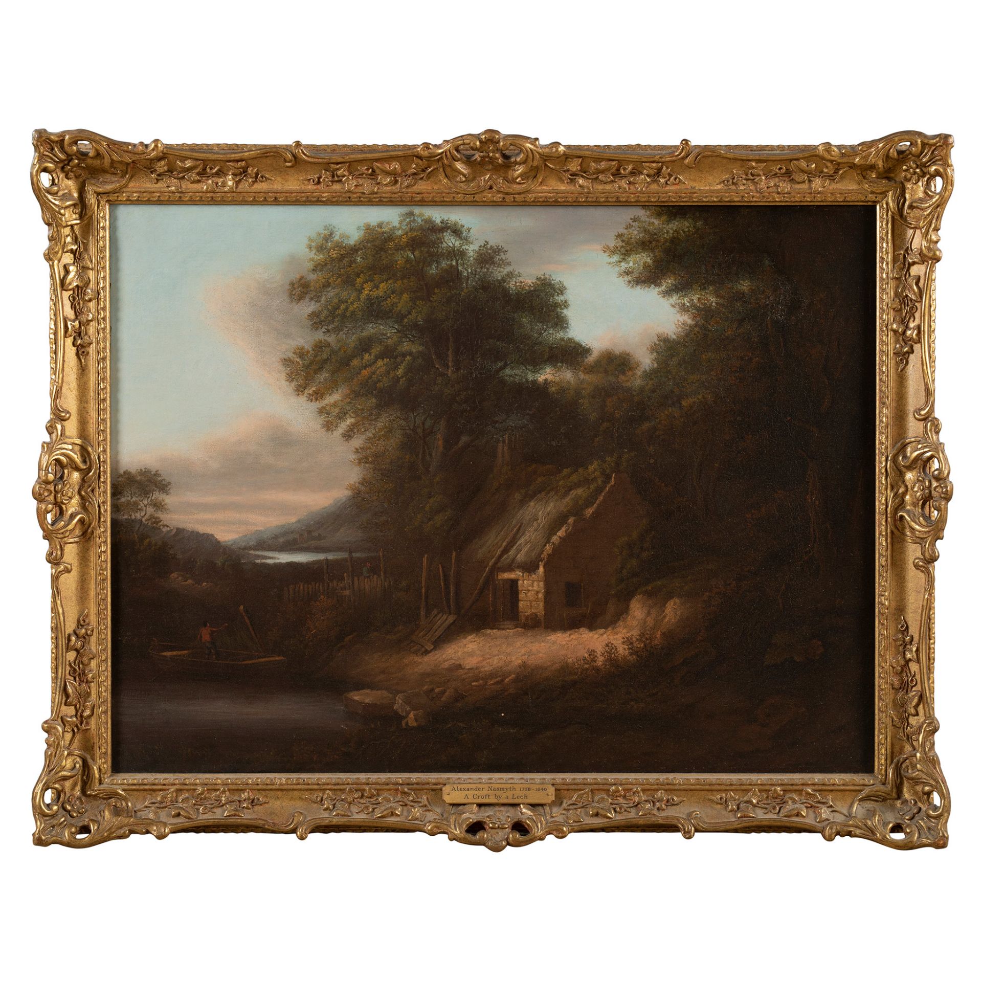 ALEXANDER NASMYTH (SCOTTISH 1758-1840) BOATMAN BY A RIVERSIDE BOTHY - Bild 2 aus 2