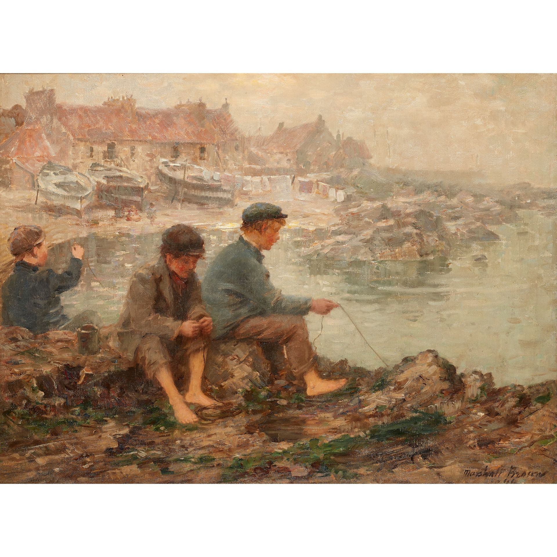 WILLIAM MARSHALL BROWN R.S.A., R.S.W (SCOTTISH 1863-1936) CRABBING