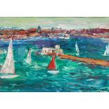 § SIR WILLIAM MACTAGGART P.R.S.A., R.A., F.R.S.E., R.S.W. (SCOTTISH 1903-1981) YACHTS