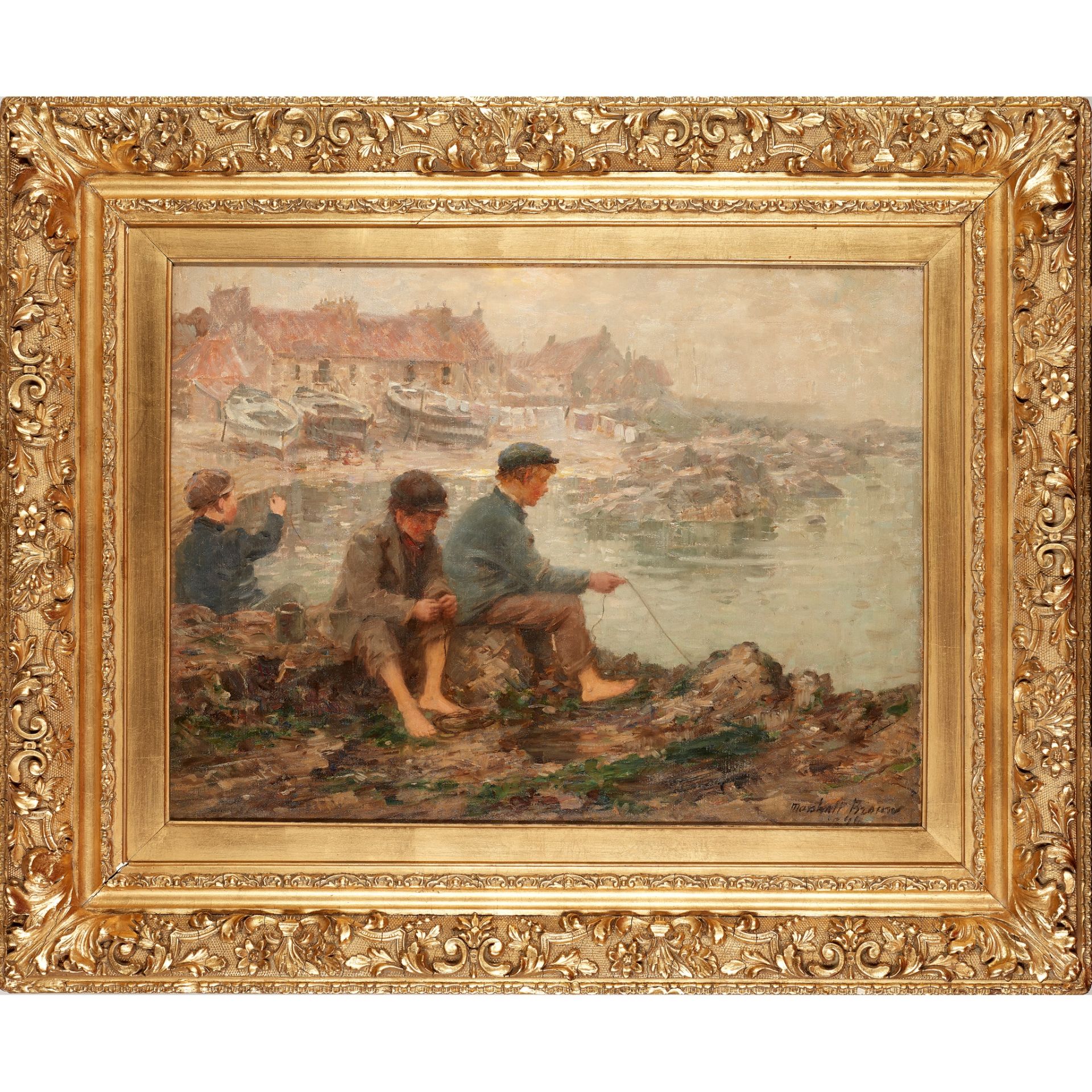 WILLIAM MARSHALL BROWN R.S.A., R.S.W (SCOTTISH 1863-1936) CRABBING - Bild 2 aus 3