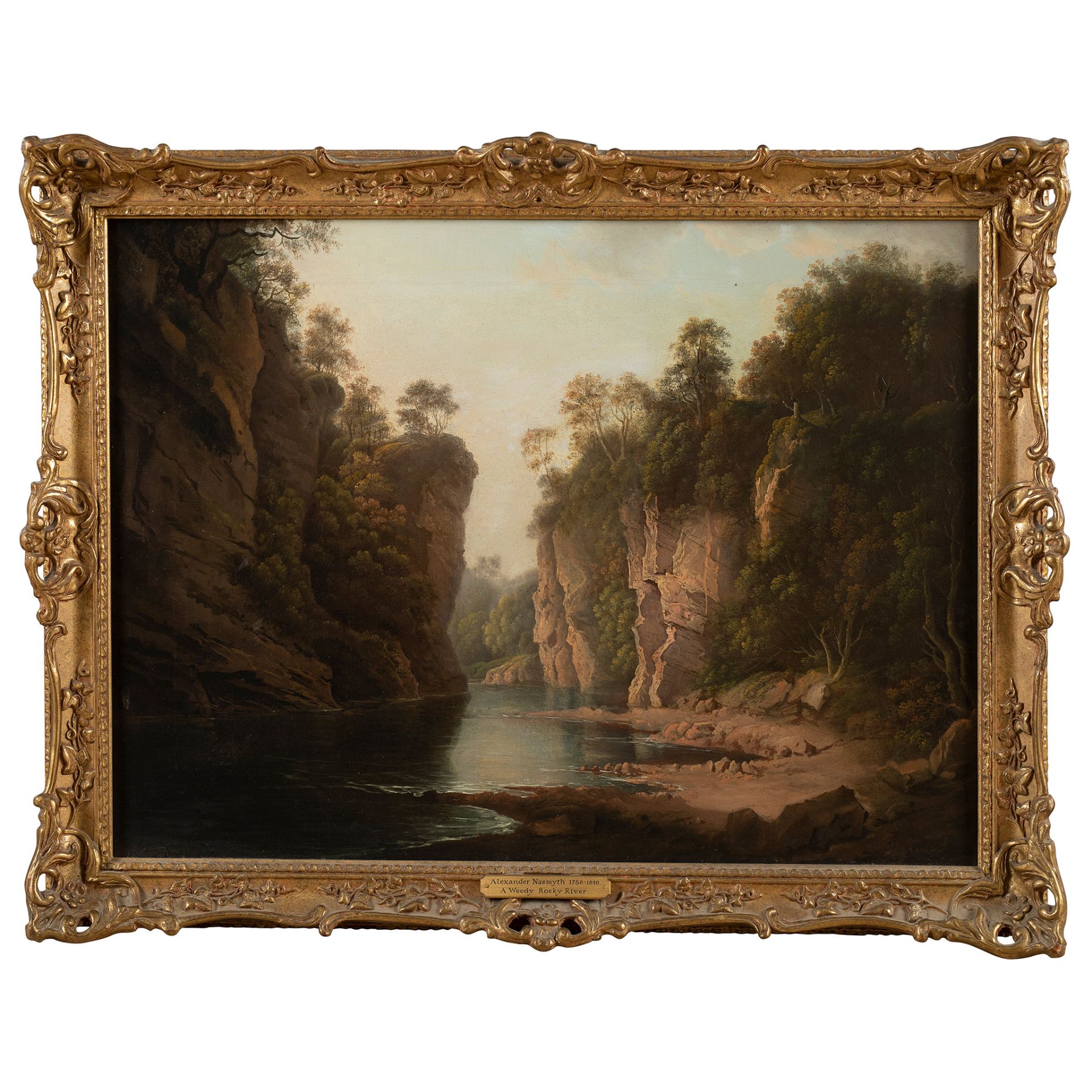 ALEXANDER NASMYTH (SCOTTISH 1758-1840) A WOODED RIVER GORGE - Bild 2 aus 2