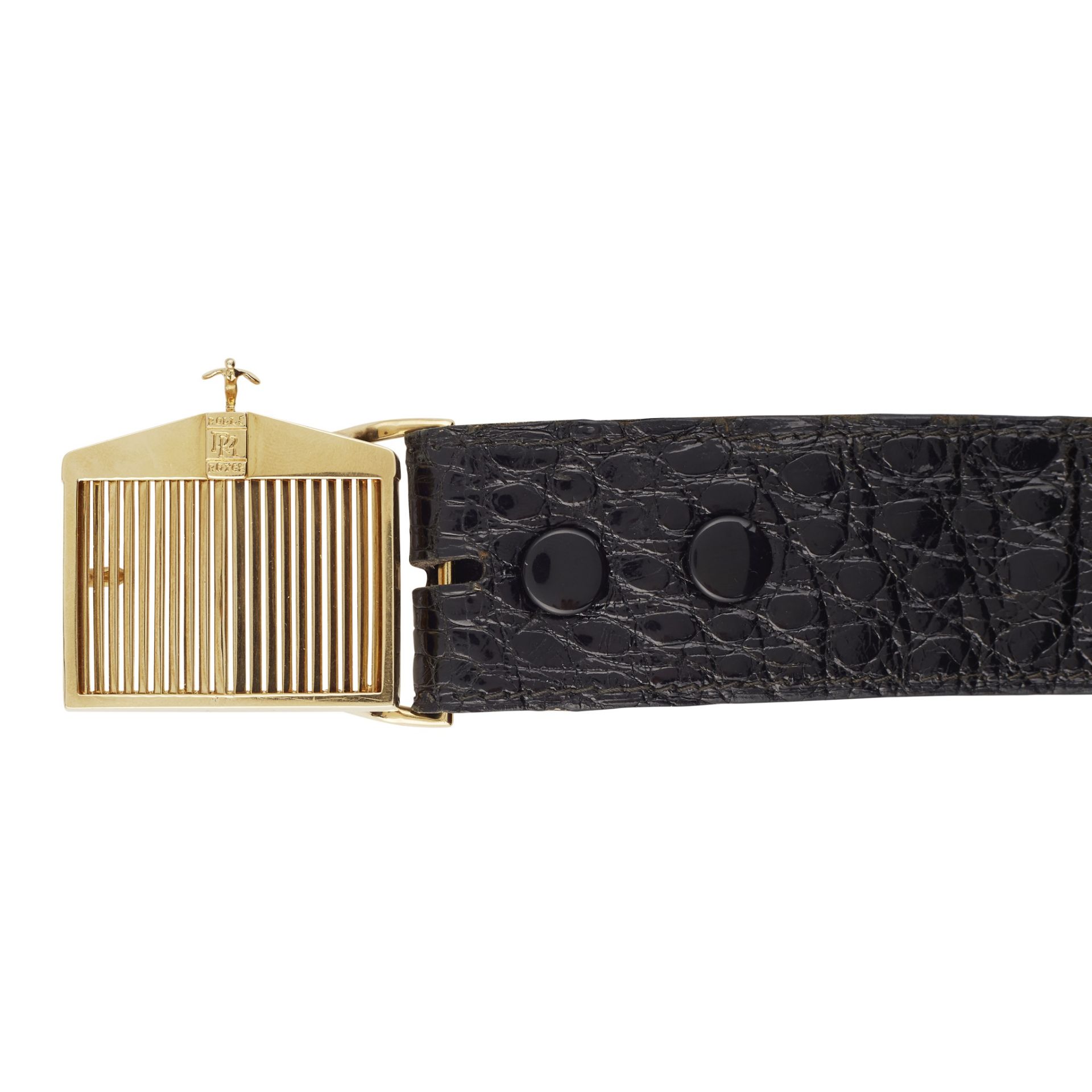 A gentleman's Rolls Royce leather belt, Gucci