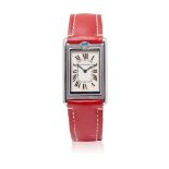 A stainless steel cased wrist watch - Cartier