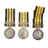 A group of three Victorian East and West Africa Medals