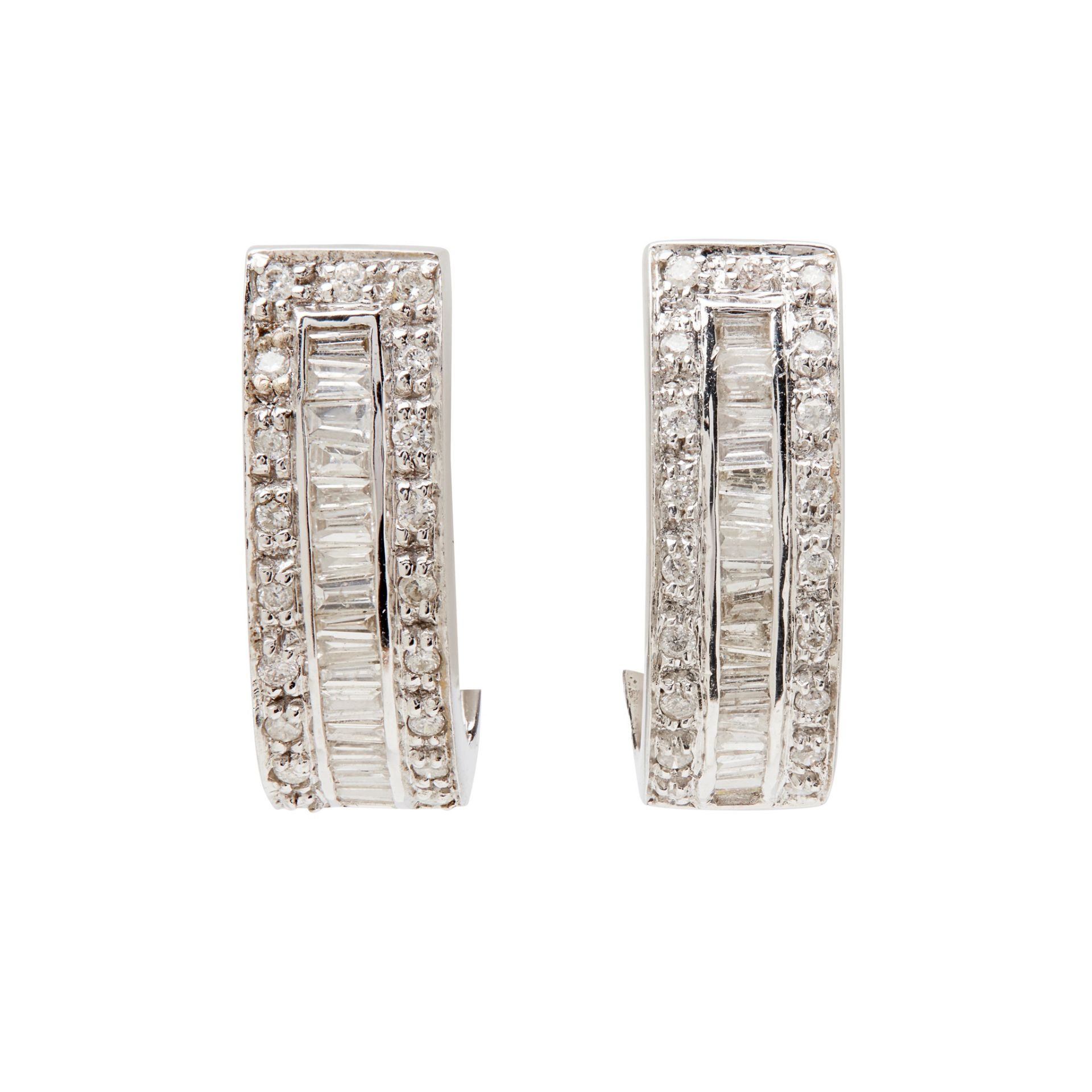 Two pairs of diamond set earrings - Image 2 of 3