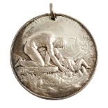 A Liverpool Shipwreck and Humane Society silver life saving medal