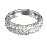 A pavé set diamond ring