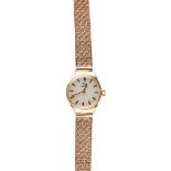 A lady's 9ct gold wrist watch, Omega