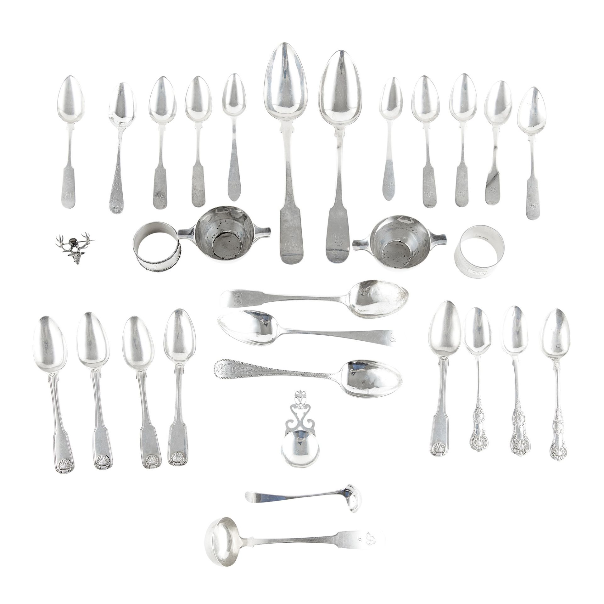 A collection of Scottish Provincial flatware