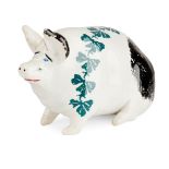 A SMALL AND RARE WEMYSS WARE PIG EARLY 20TH CENTURY