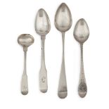 GREENOCK – THREE SCOTTISH PROVINCIAL TEASPOONS GEORGE BUCHAN