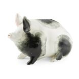 A SMALL WEMYSS WARE PIG CIRCA 1900